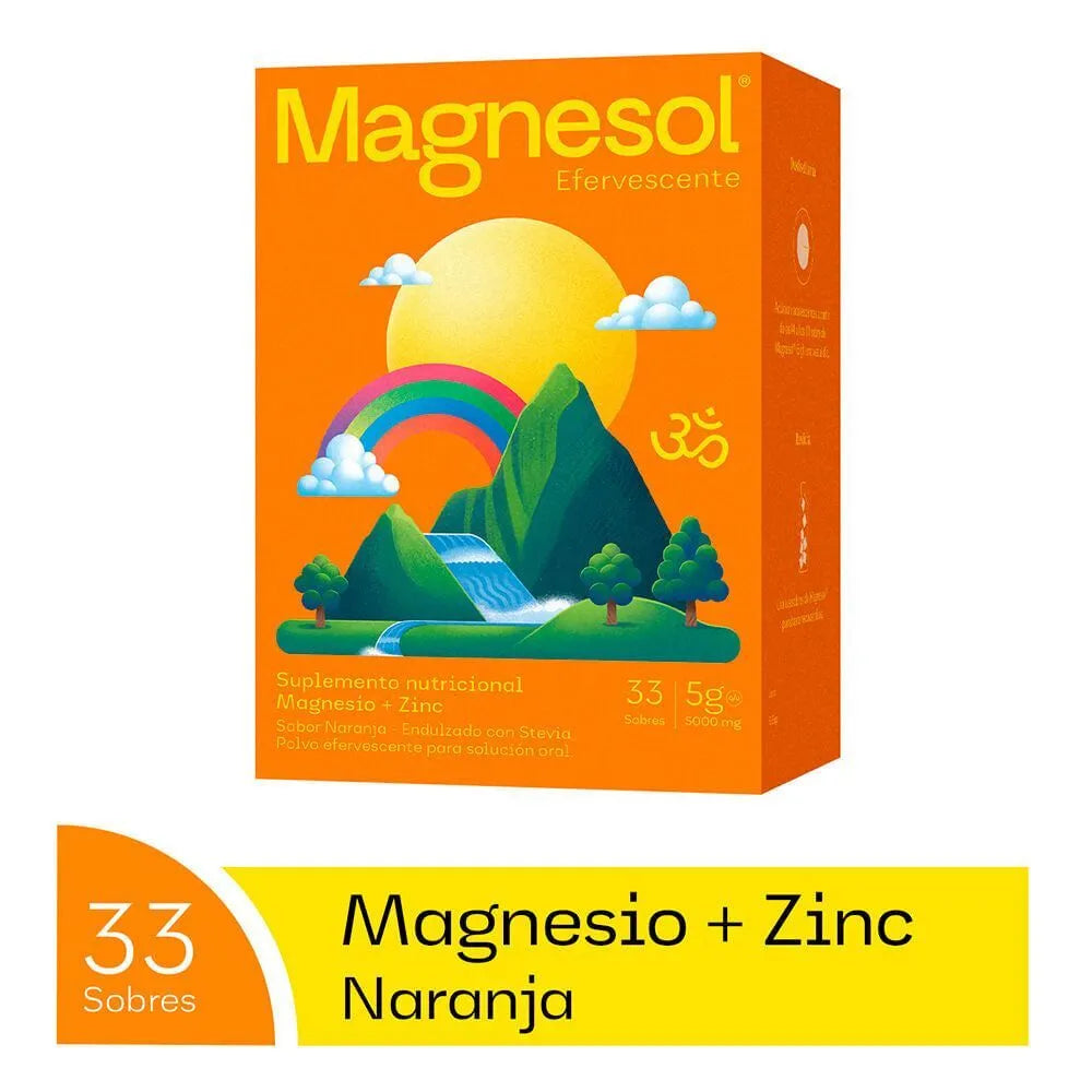 Magnesol Efervescente Sabor Naranja Sobres