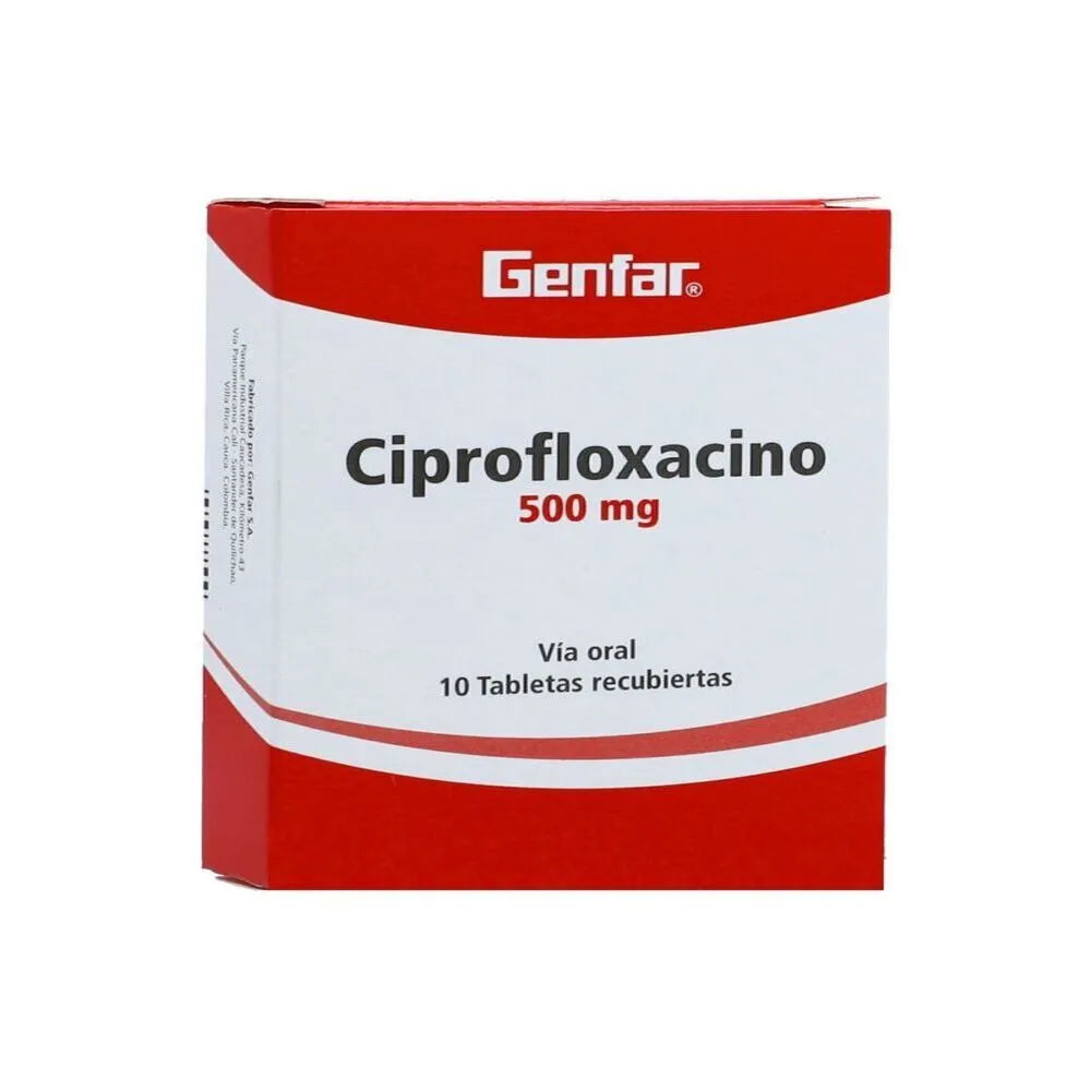 Ciprofloxacino 500 mg GF Tabletas