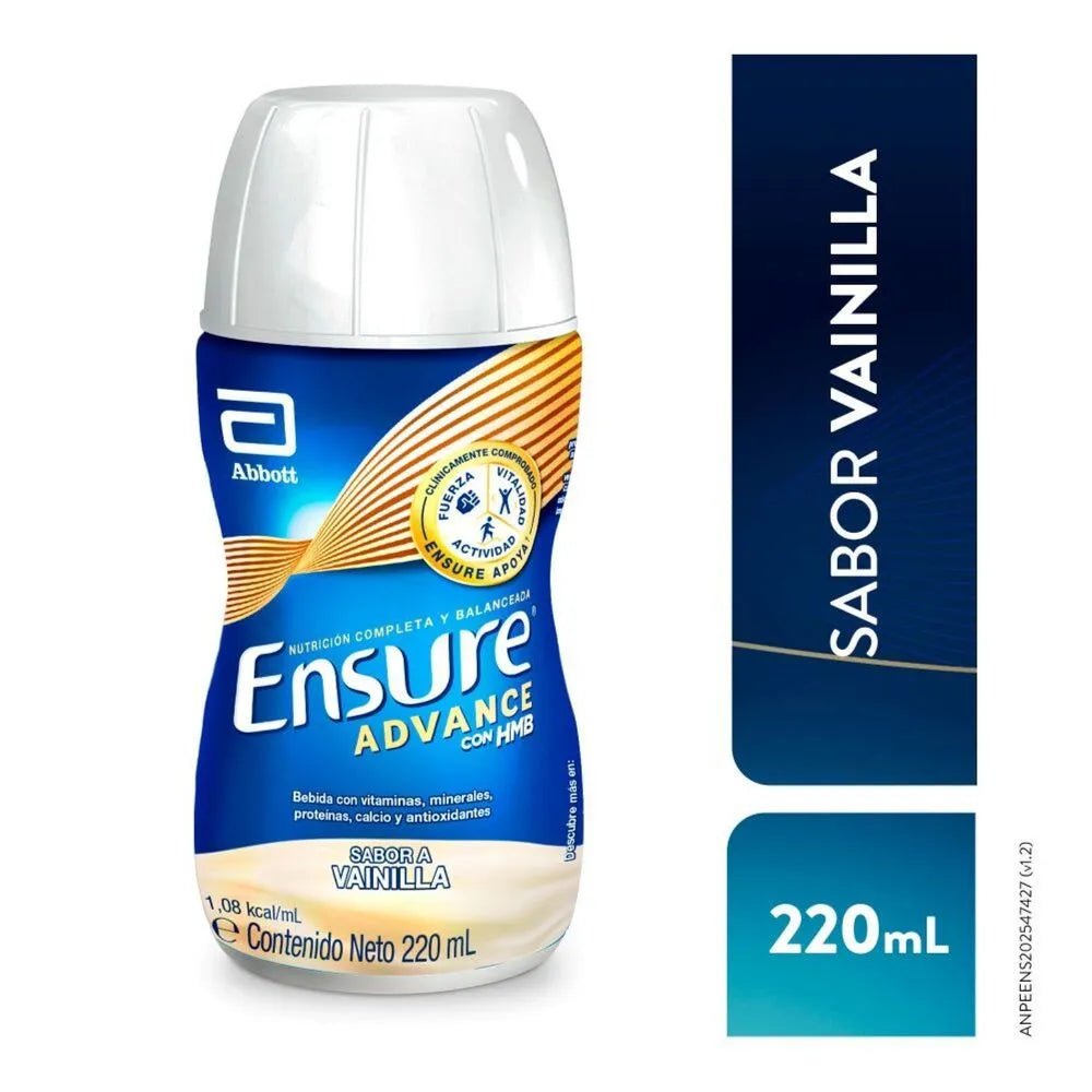Ensure Advance con HMB Bebible Sabor Vainilla 220 ml