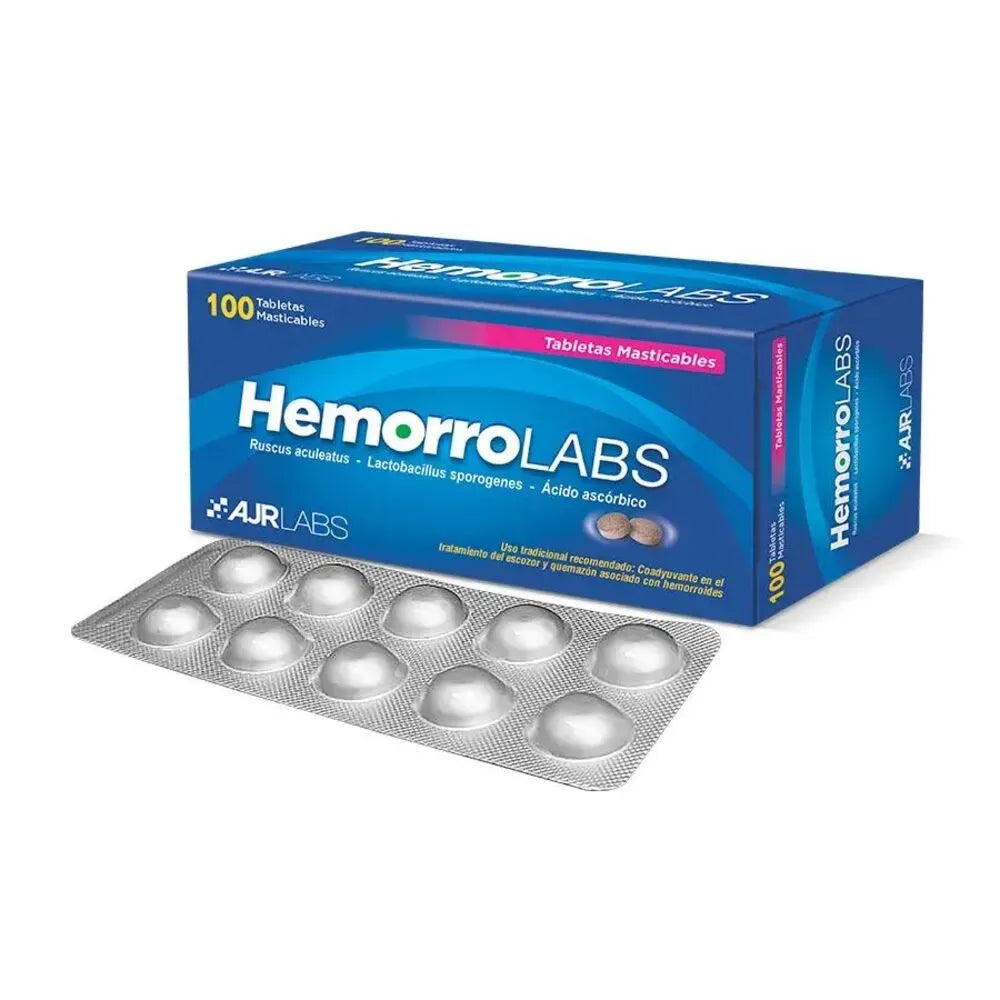 Hemorrolabs Tabletas Masticables