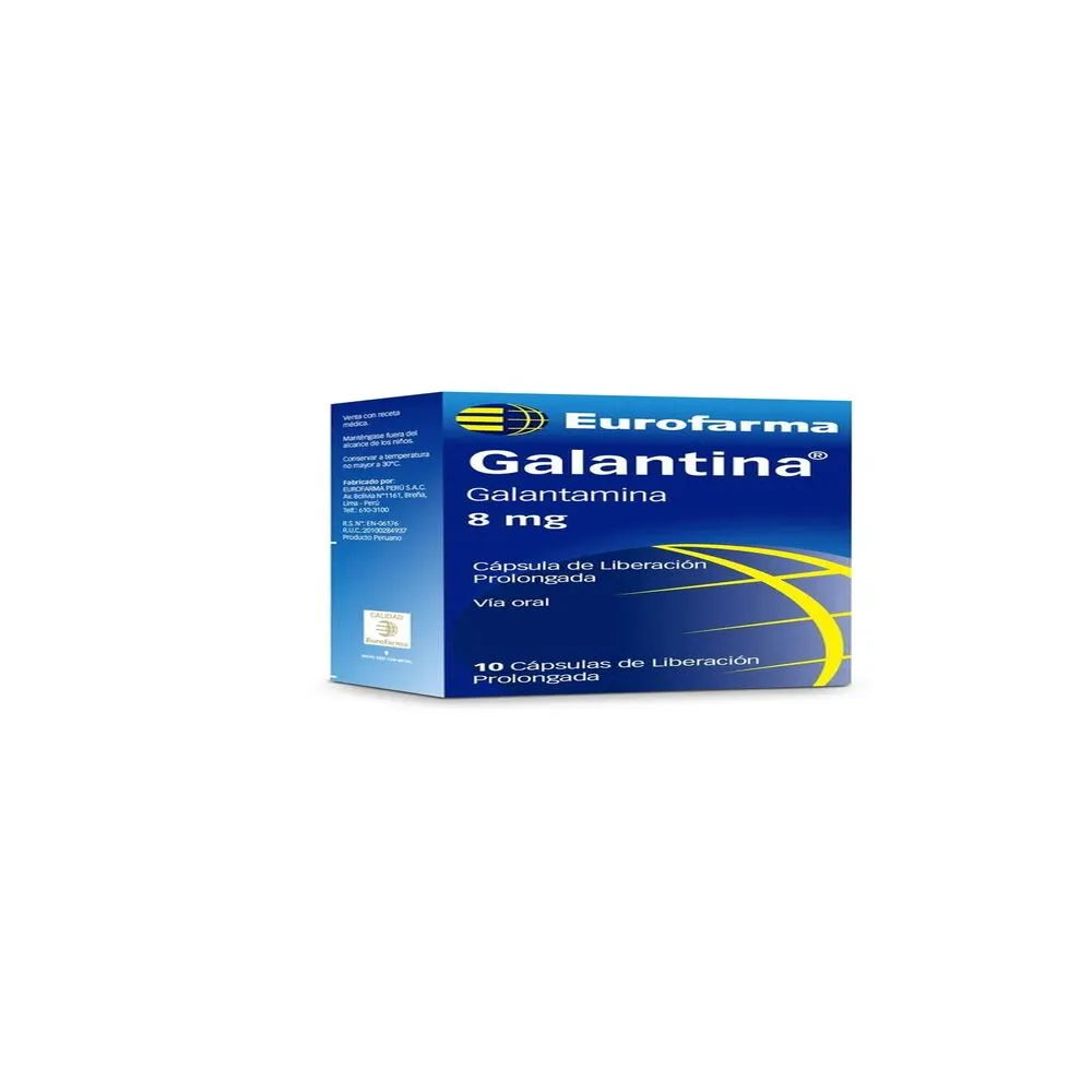 GALANTINA 8MG X 10 TABLETAS