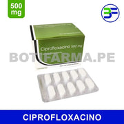 Ciprofloxacino 500 mg Tabletas GEMEFAR para Infecciones Bacterianas
