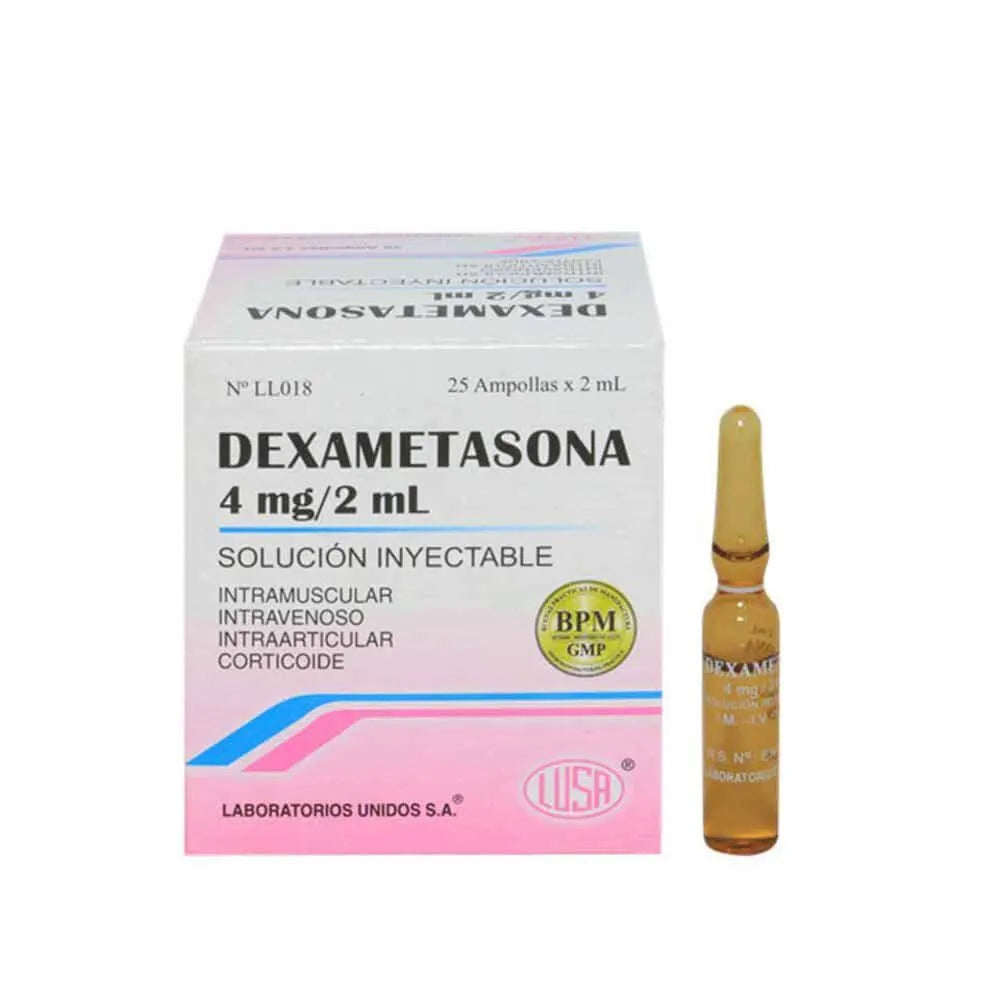 Dexametasona 4 mg/1 ml FI Solución Inyectable por Unidad