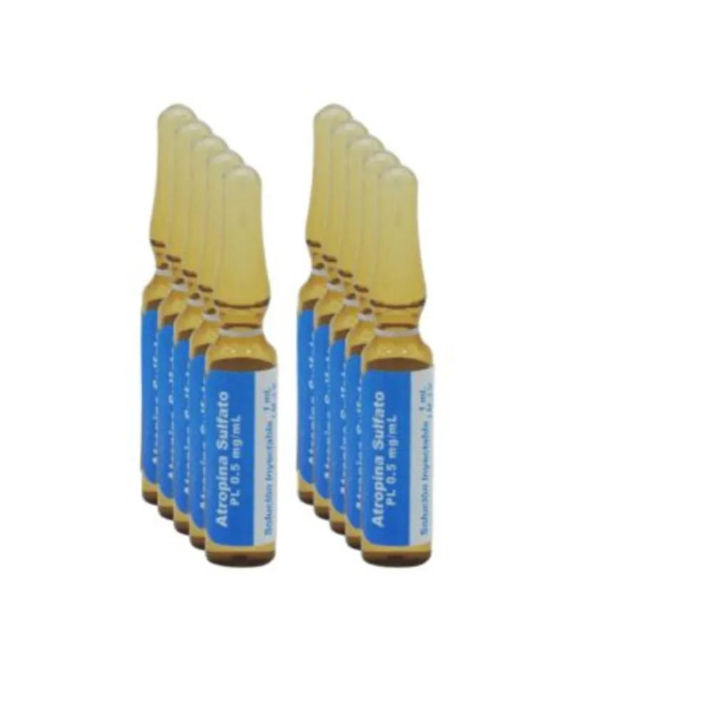 Atropina Sulfato 1mg/1ml x 10 unid