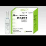 Bicarbonato de sodio al 8.4%x20ml .. Caja de 25 unidades