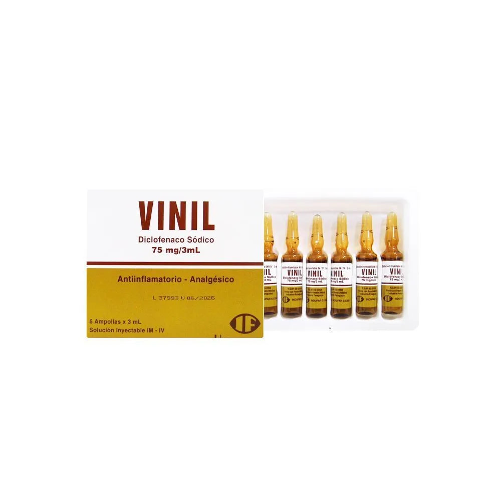VINIL 75MG/3ML X6AMP