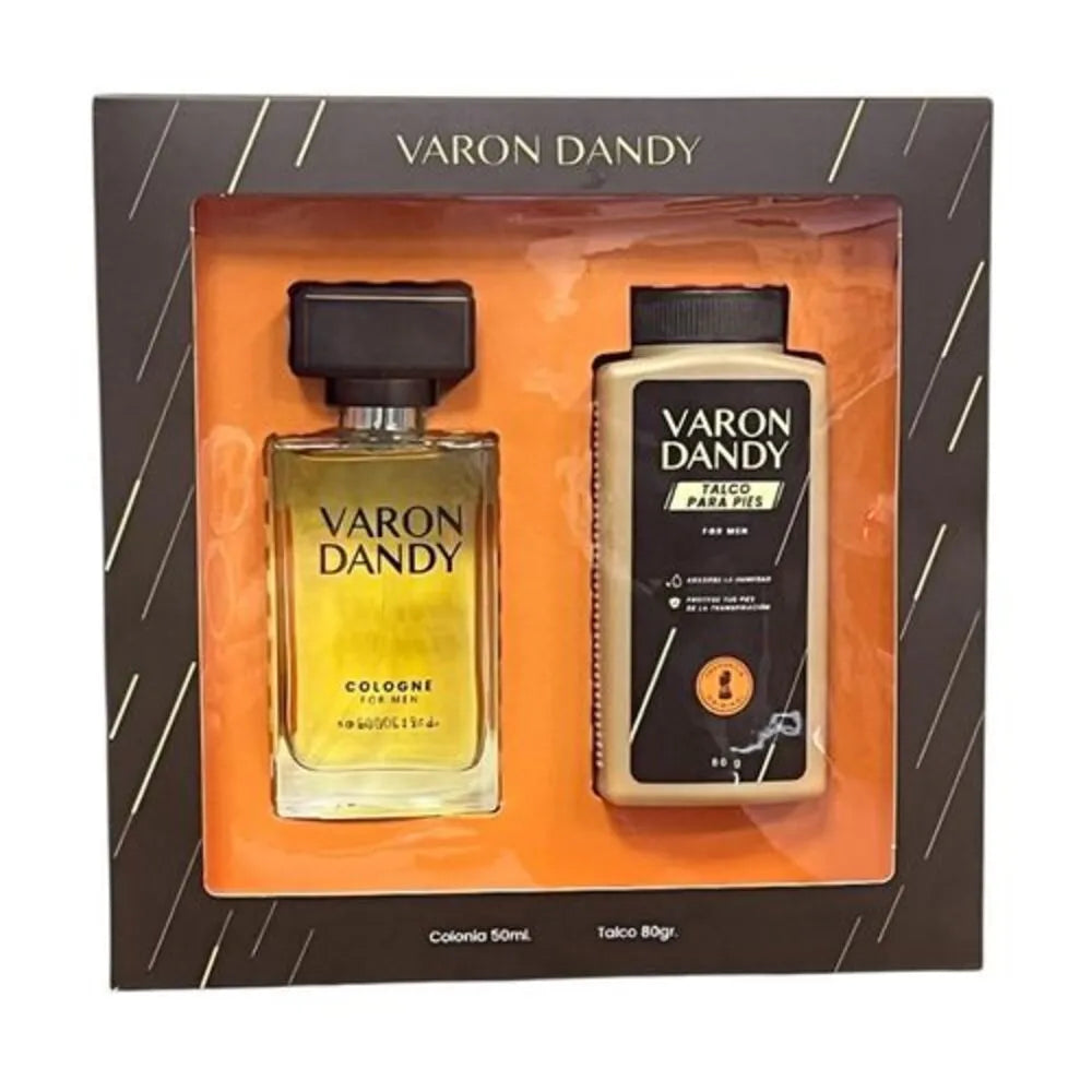 Set Varon Dandy Colonia 50 ml + Talco para Pies 80 g