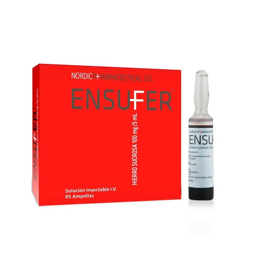 Ensufer 100 mg Fe/5 ml Solución Inyectable x 5 unid