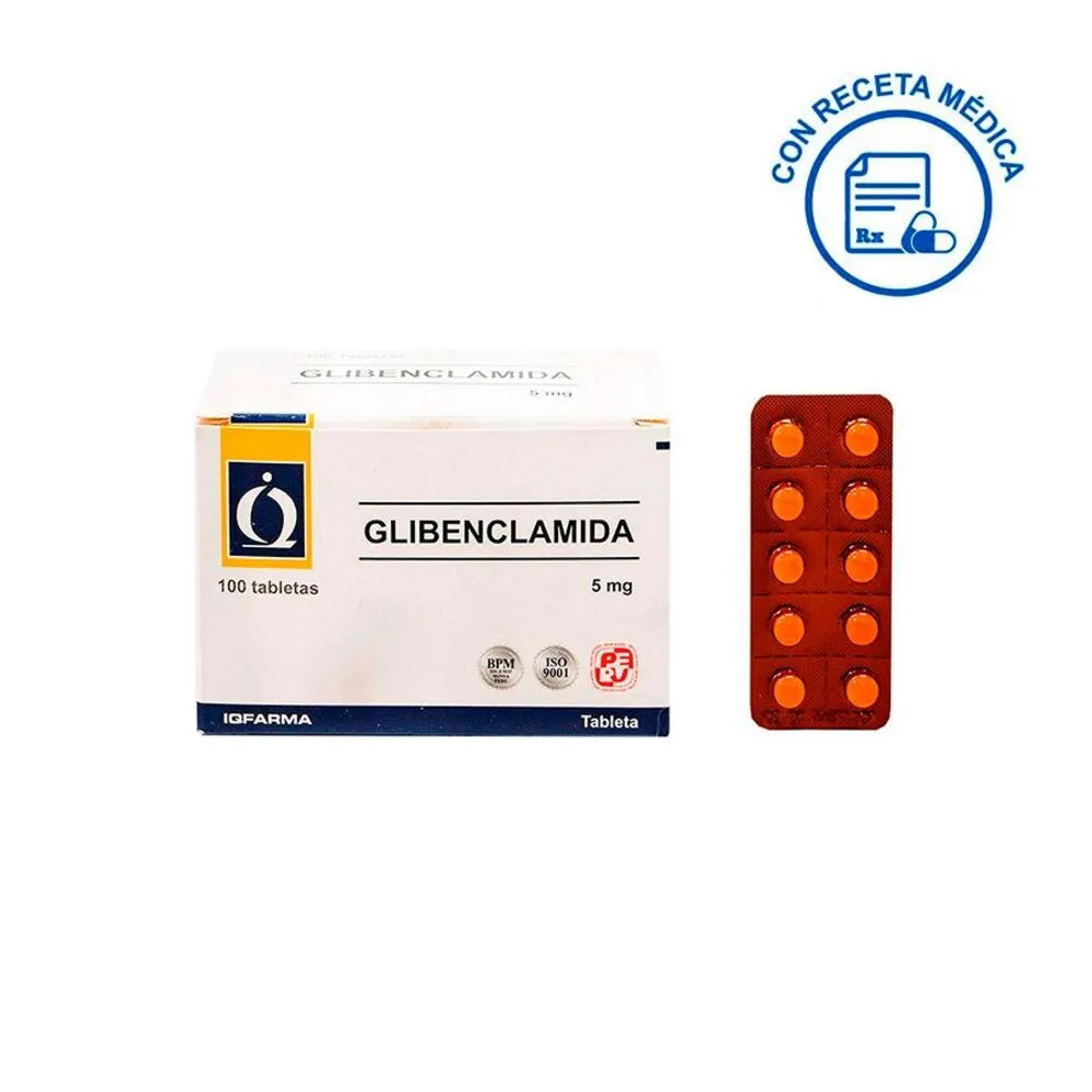 Glibenclamida 5 Mg - IQ Farma Genérico