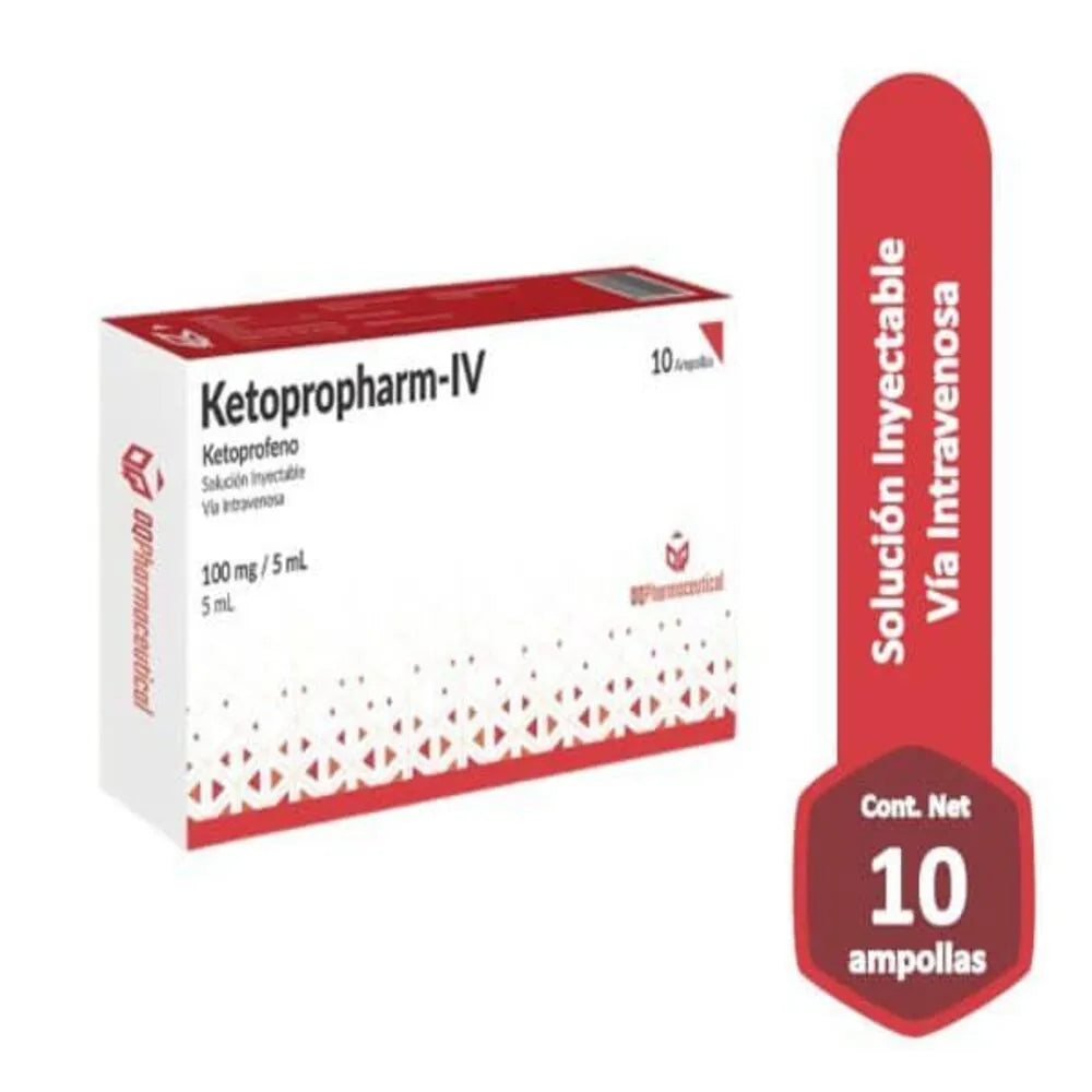 Ketopropharm IV 100 mg – Caja x 10 amp