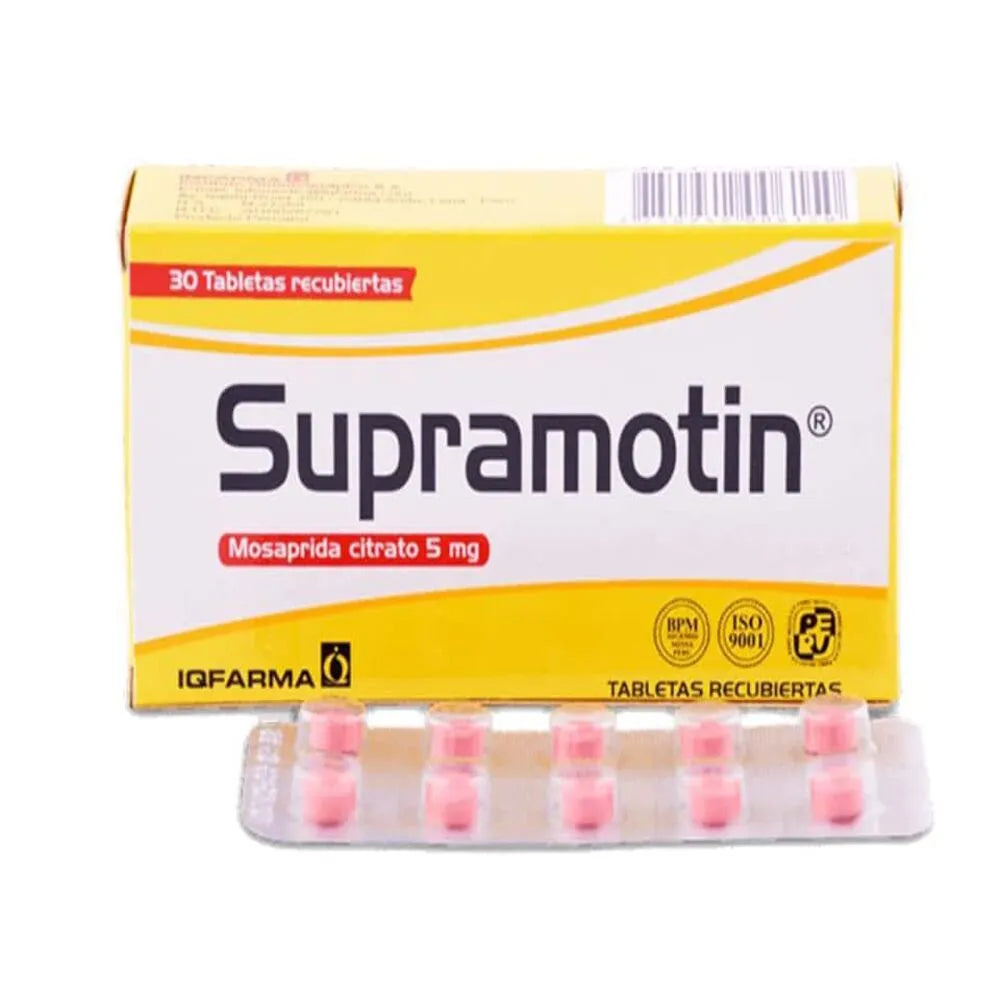 Supramotin 5 Mg Tableta Recubierta - Caja 30 UN
