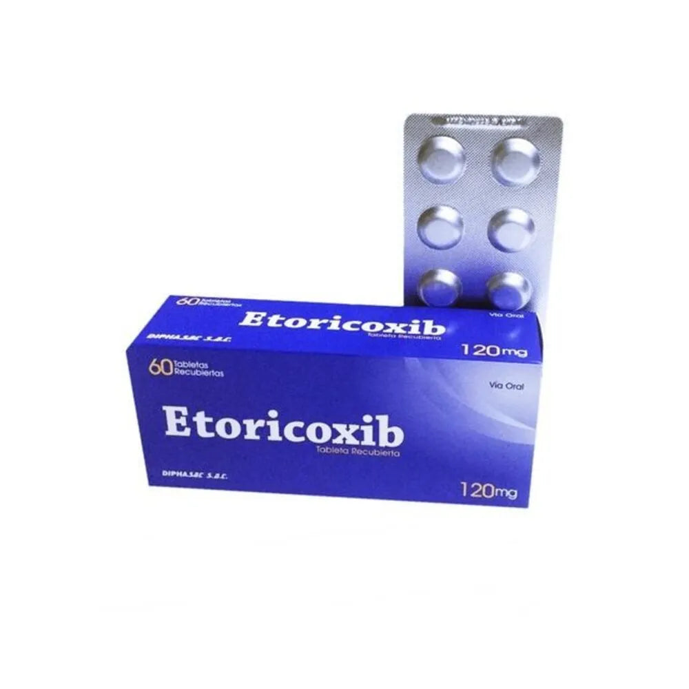 Etoricoxib 120 mg QM Tabletas Caja 60 und