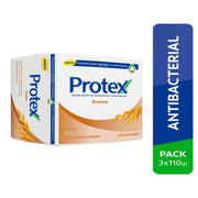 Protex Jabón en Barra con Avena Pack 3 und (110 g c/u)