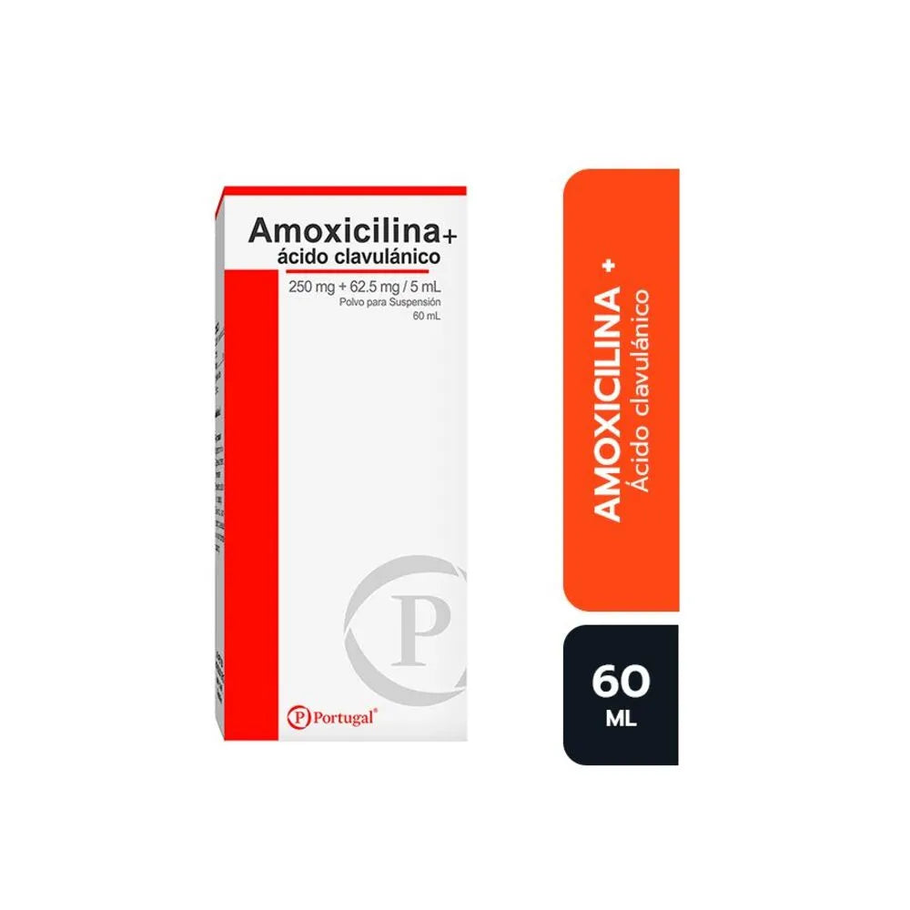 Amoxicilina + Ácido Clavulánico Polvo para suspensión – Frasco 60 ml
