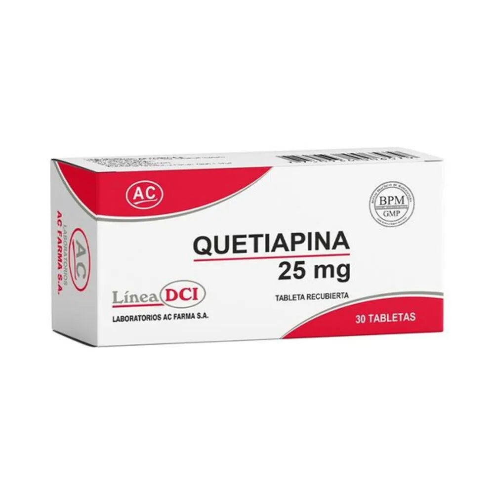 Quetiapina 25 mg AC Tabletas Recubiertas