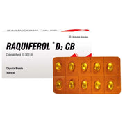 Raquiferol D3 CB 10 000 UI Cápsula Blanda
