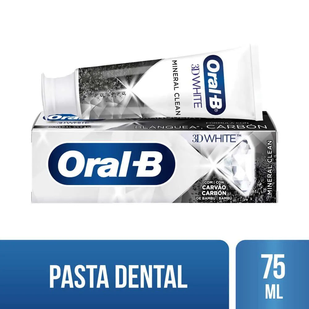 Crema Dental Oral-B 3D White Mineral Clean – Tubo 75 ml