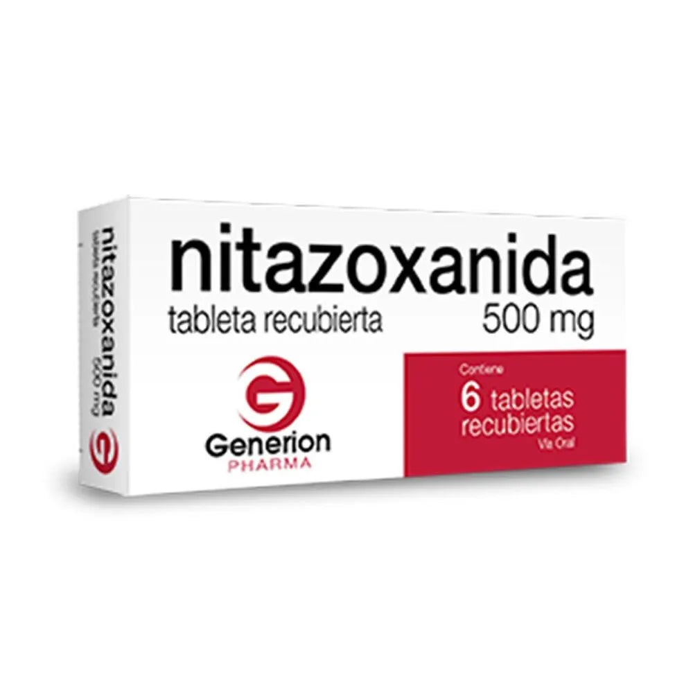 NITAZOXANIDA 500MG X 6 TAB