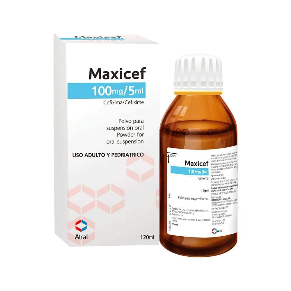 Maxicef 100 mg /5 ml Polvo para Suspención Oral