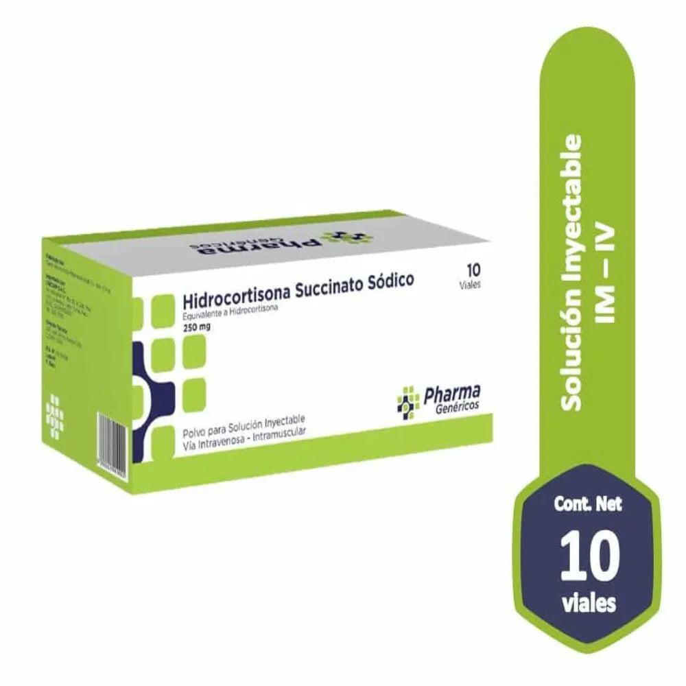 Hidrocortisona Succinato Sodico 250mg Inyectable