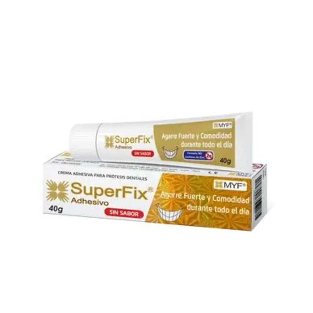 Superfix sin sabor adhesivo para prótesis dental