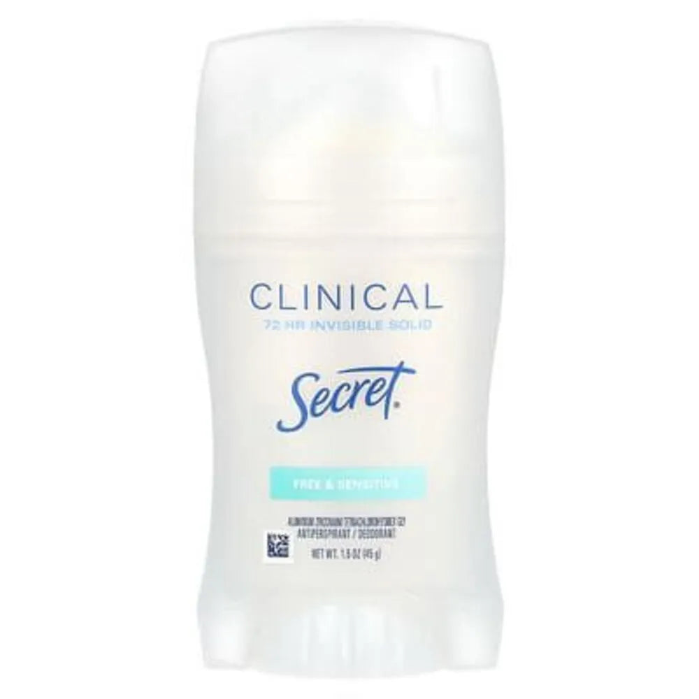 Desodorante Sólido Invisible Clinical 72 HR Libre y Sensible 45 g