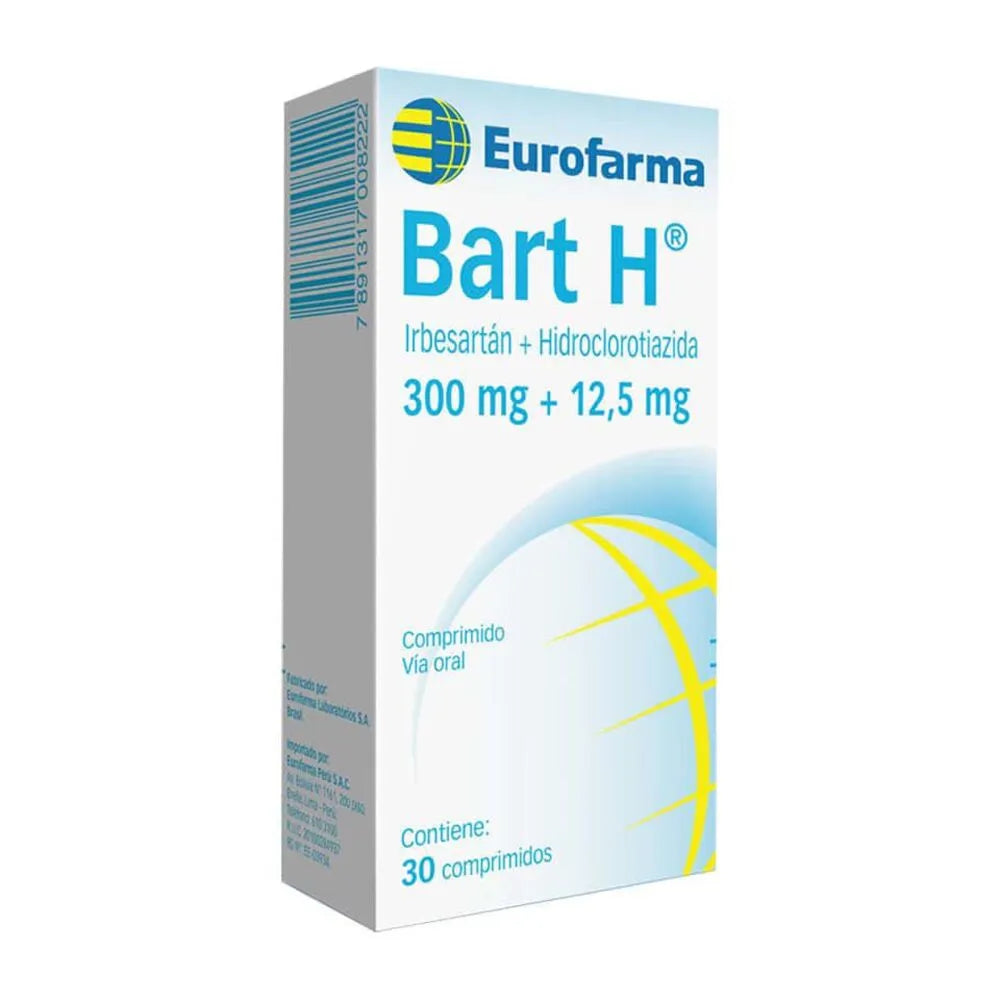Bart H 300/12.5 Mg X 30 Comp