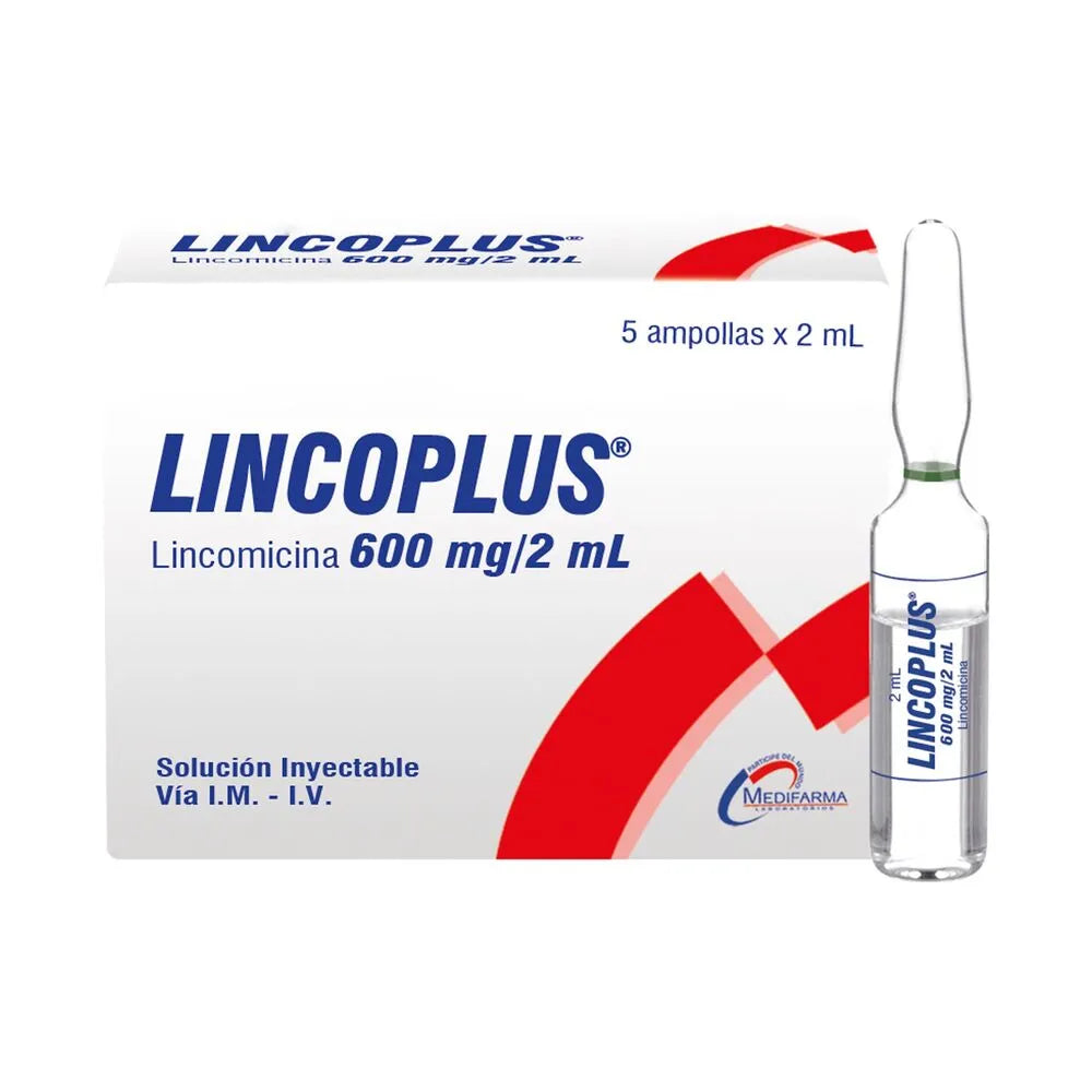 Lincoplus 600Mg - Caja 5 Ampollas