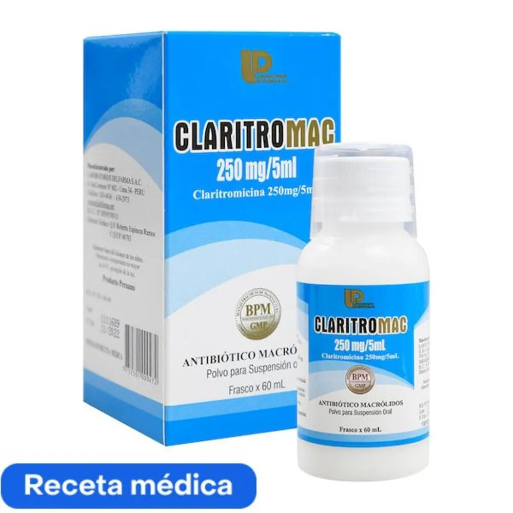 CLARITROMAC 250MG/5ML X 60ML