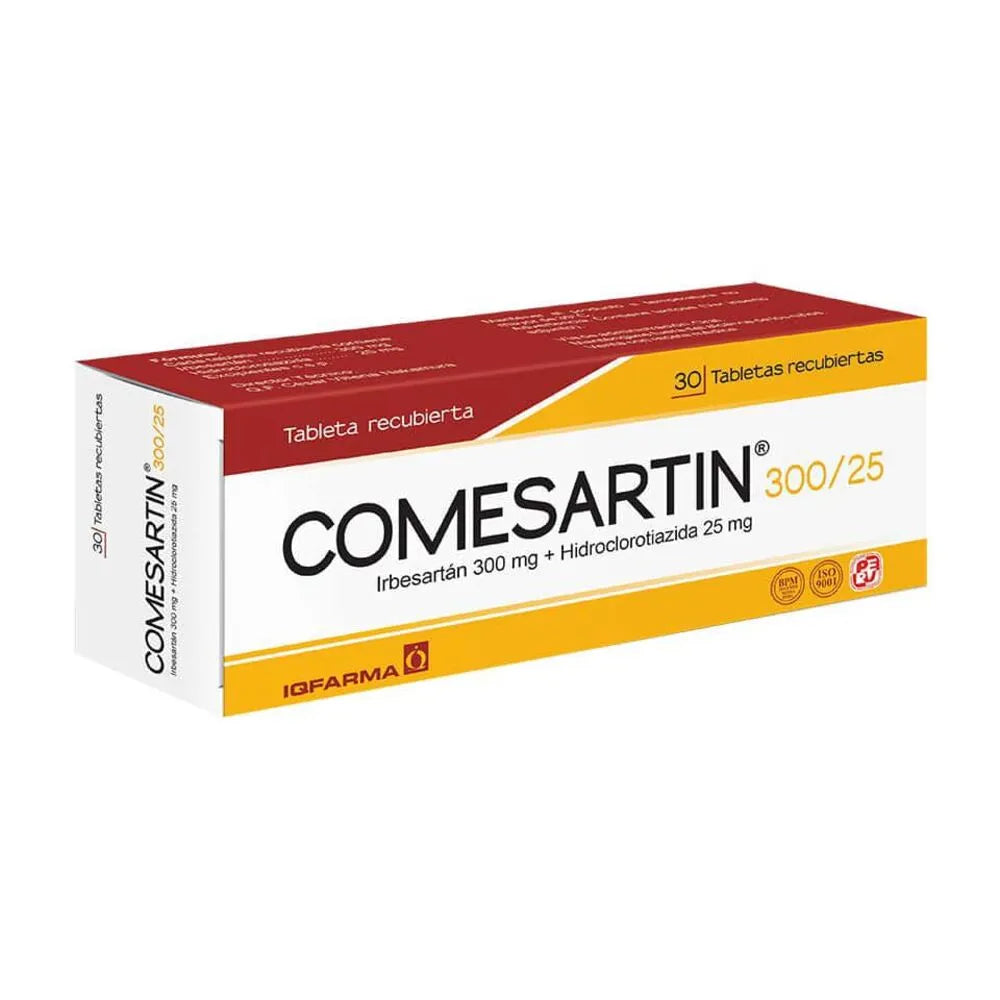 Comesartin 300-25mg Tableta Recubierta
