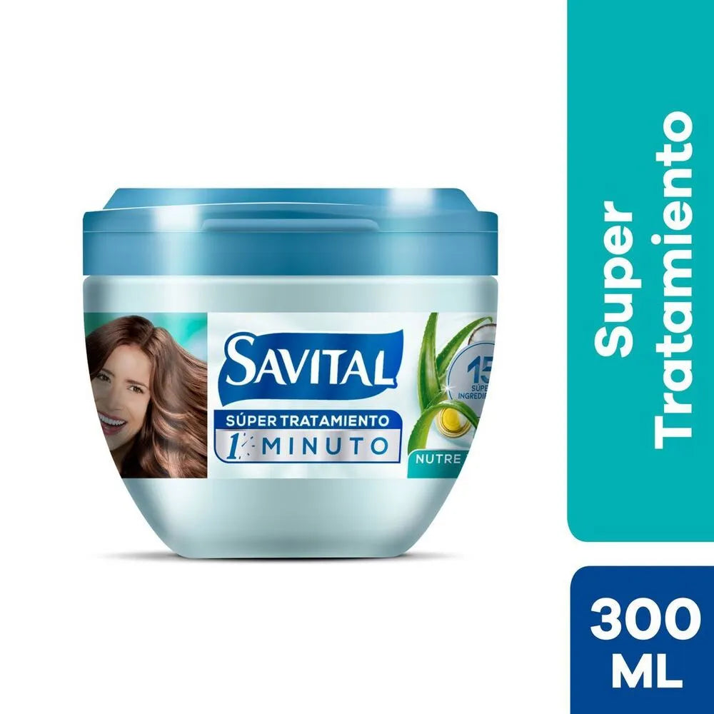 Crema de Tratamiento Capilar Savital Nutre y Repara Envase 300 mL