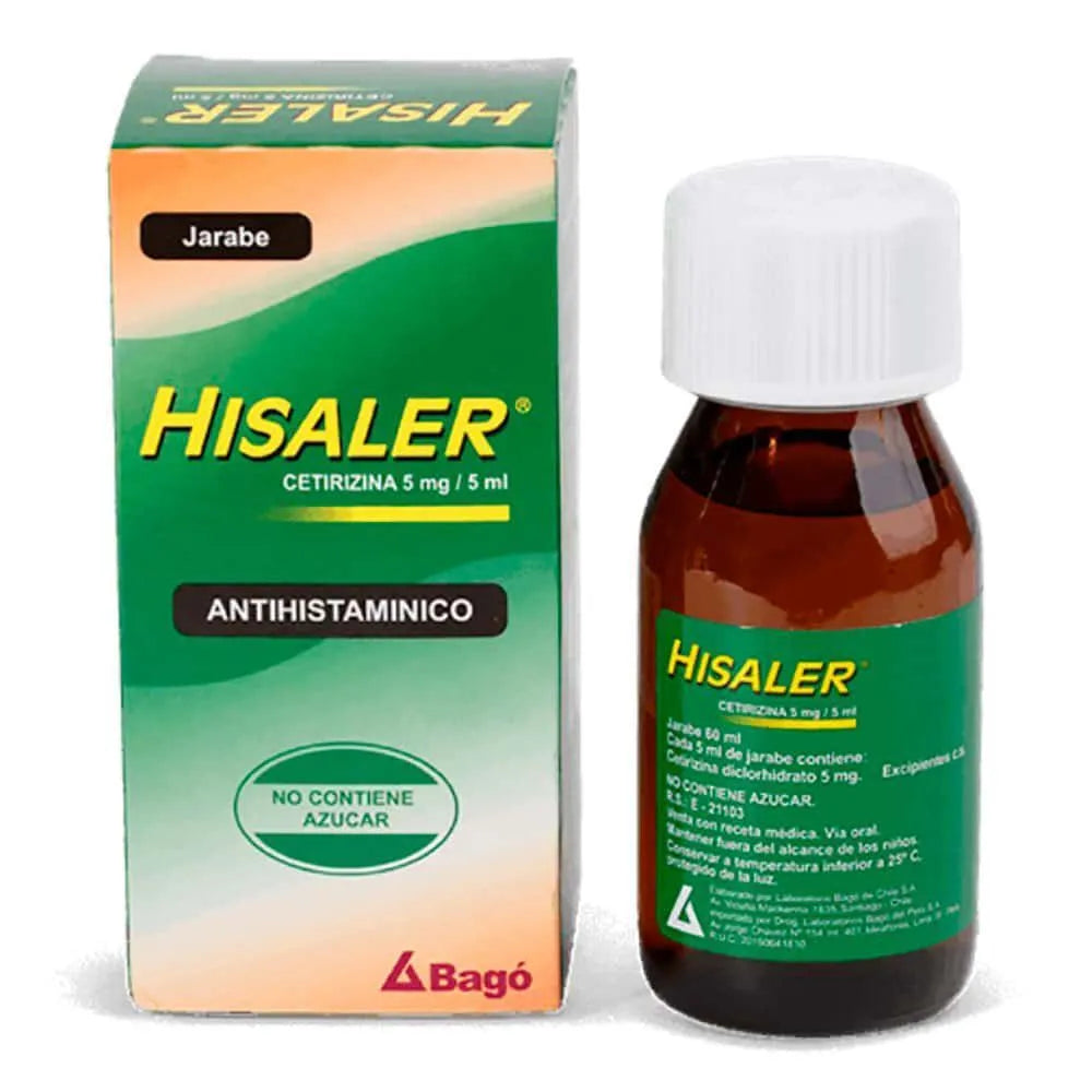 Hisaler 5 mg/5 ml Jarabe - Frasco 60 ml