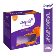 Cera de Olla DEPILÉ Caléndula/Orquídea Caja Piel Sensible x 200gr