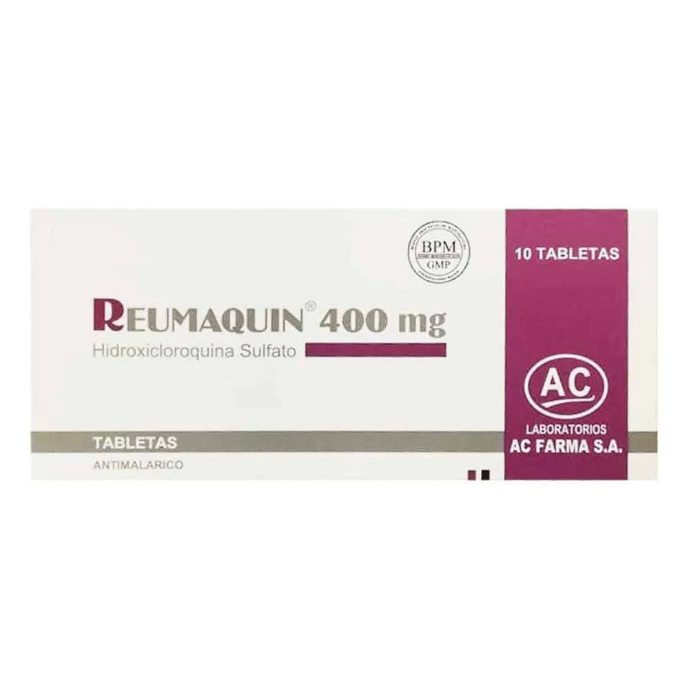 Reumaquin 400 mg Tabletas Caja 10 und