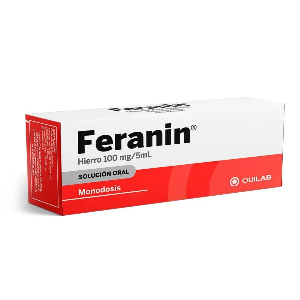 Feranin 100 mg/5 ml Solución Bebible por Unidad