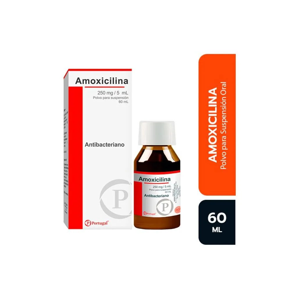 Amoxicilina 250 Mg/5 Ml Polvo Para Suspensión – Frasco 60 ml