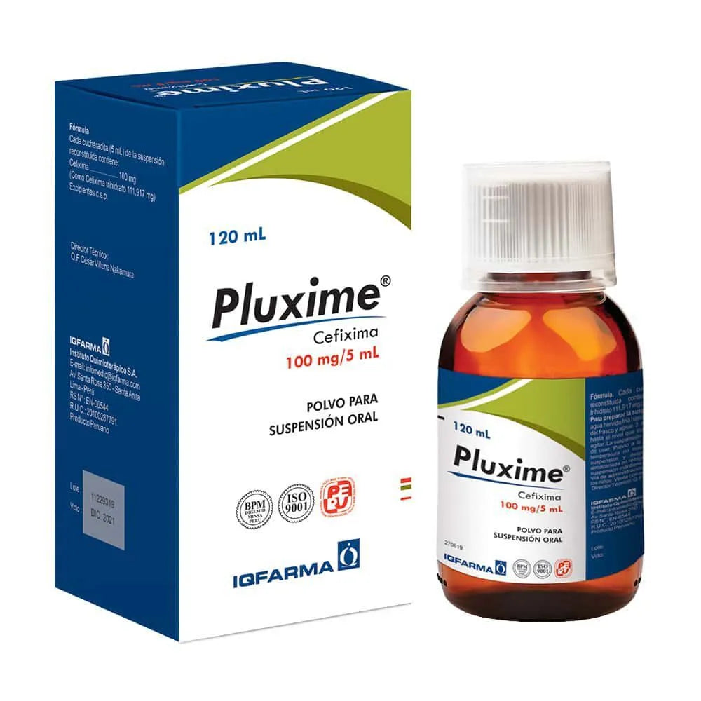 Pluxime 100mg/5ml Polvo para suspensión
