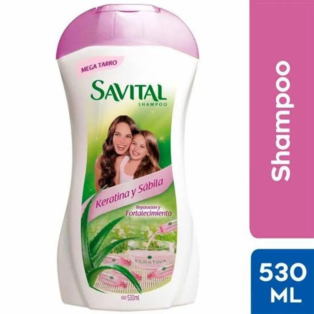 Savital Shampoo Keratina y Sabila x530ml