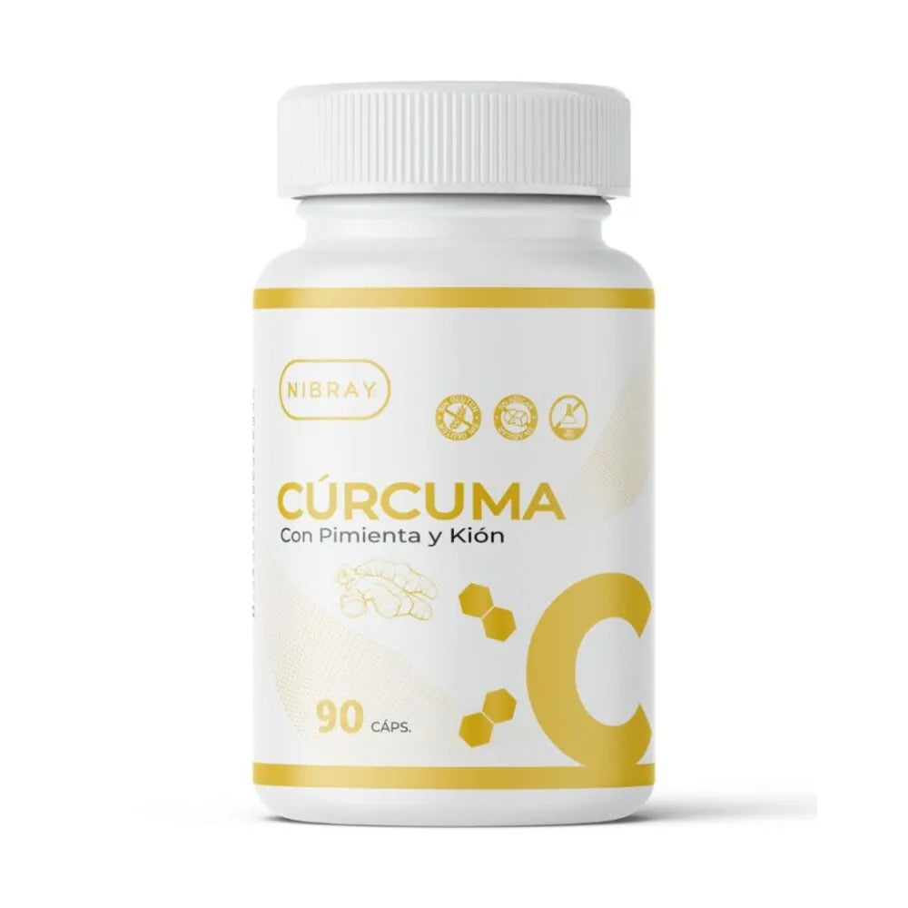 Curcuma con Pimienta Negra y Kion Nibray Vital 90 Cápsulas