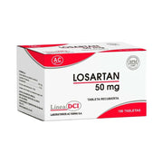 Losartán 50 mg AC Tabletas Recubiertas Caja x 120 und