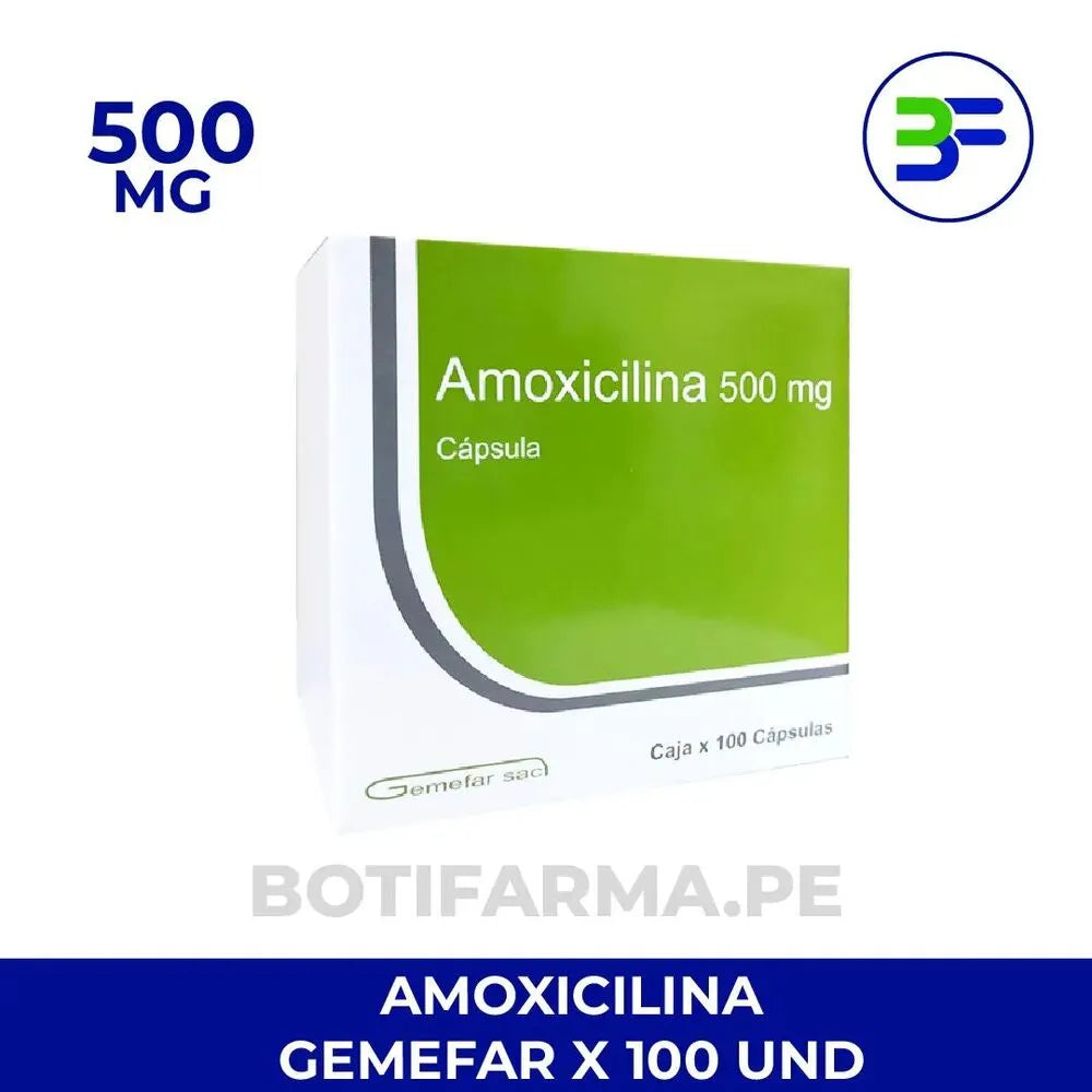 Amoxicilina Gemefar 500mg