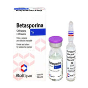 Betasporina 1G Polvo Solución Inyectable 10 ML