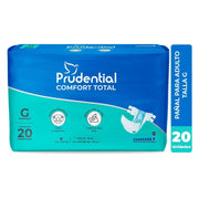 Pañales para Adulto Prudential Confort Total Talla Grande x 20unds