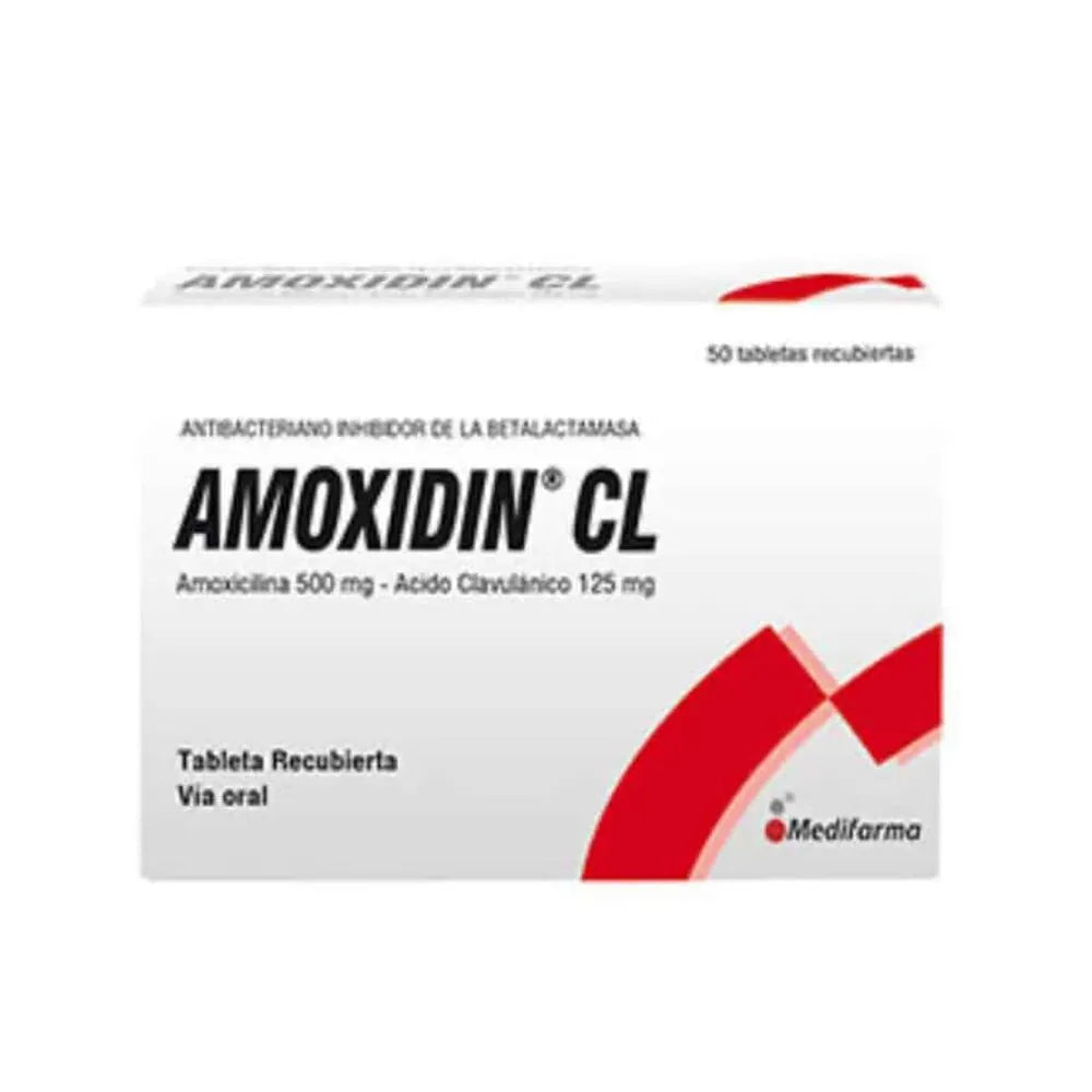 Amoxidin Cl 1000 Mg X 50 Tabletas