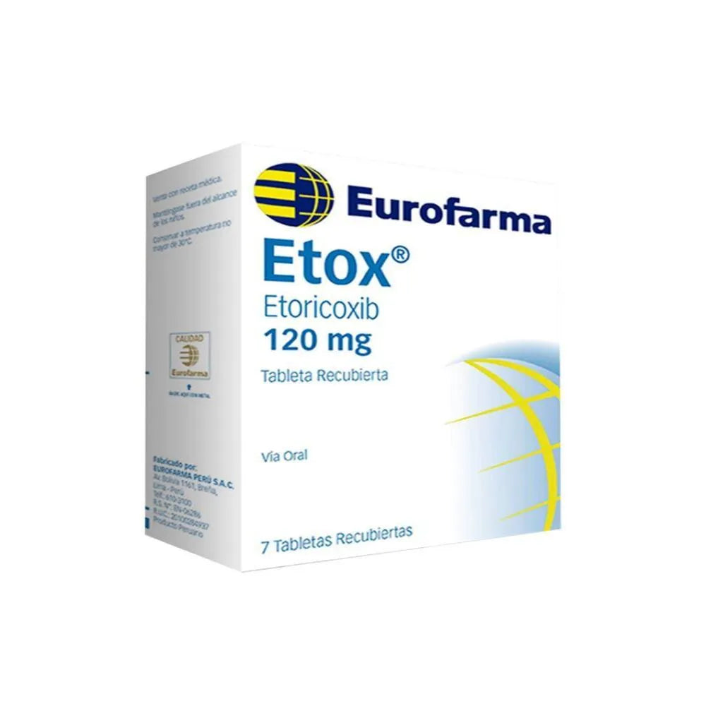 ETOX 120 MG X 7 COMP