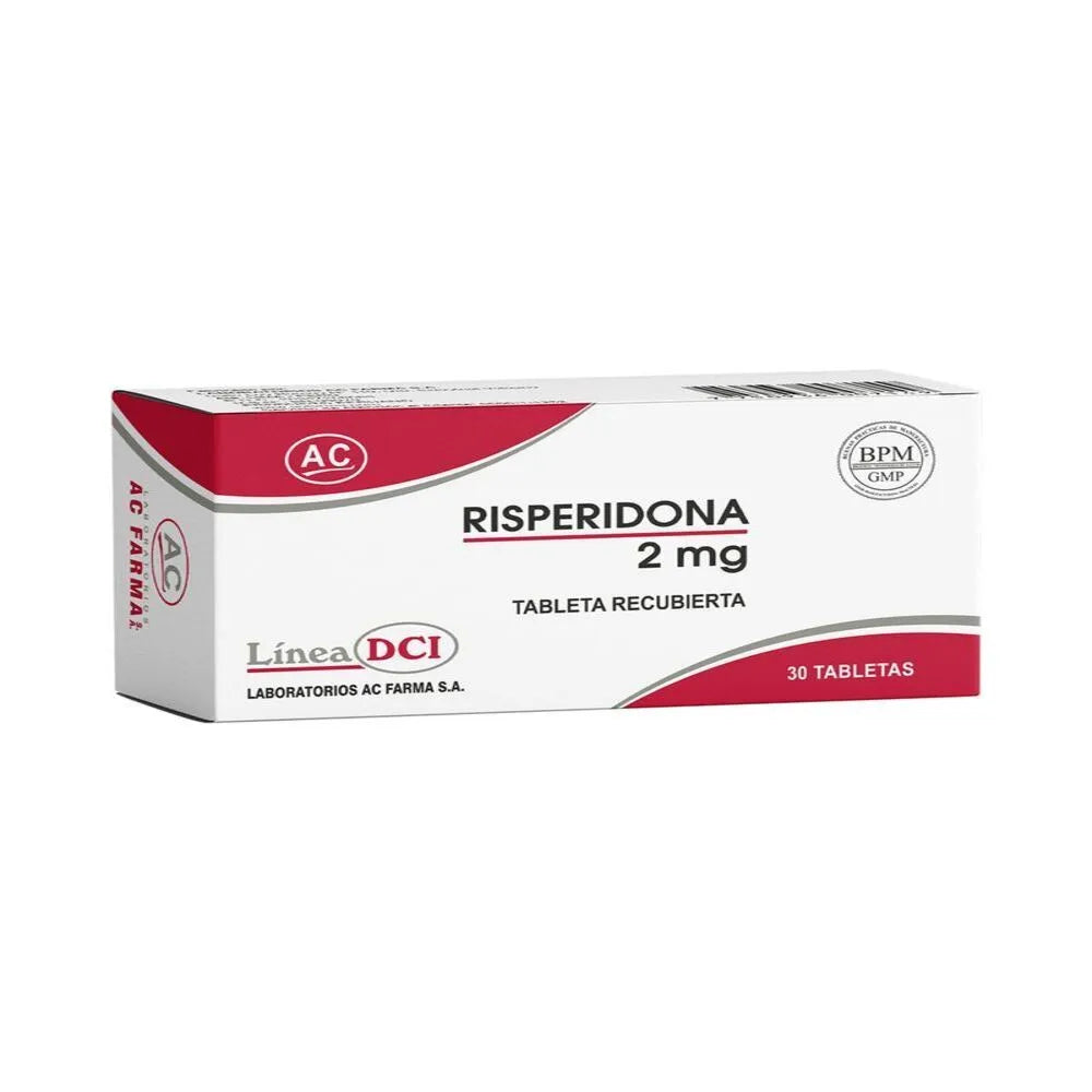 Risperidona 2 mg AC Tabletas