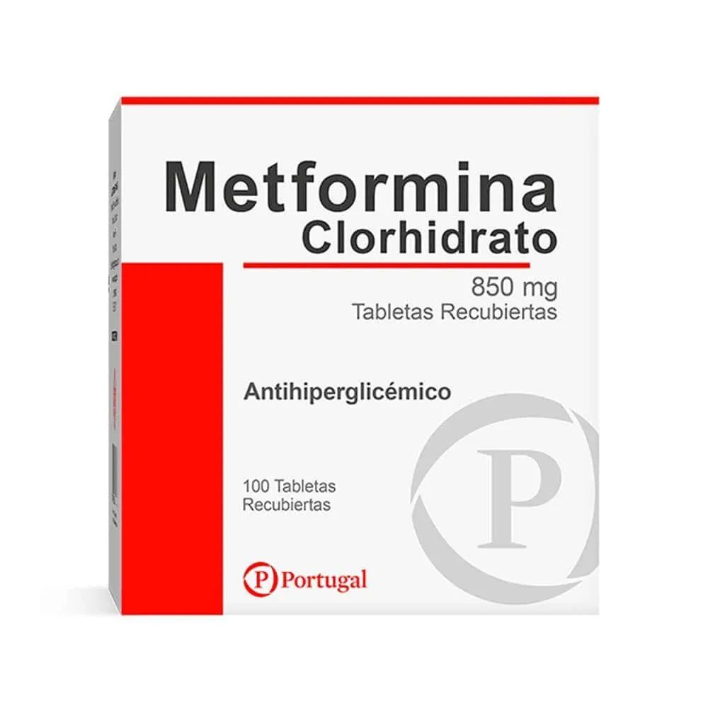 Metformina Clorhidrato 850mg Tabletas