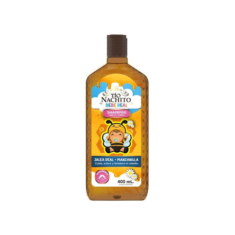 Shampoo 2 en 1 Tio Nachito Bebé Botella 400 mL
