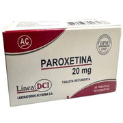 Paroxetina 20mg Tableta Recubierta Caja x 50 und
