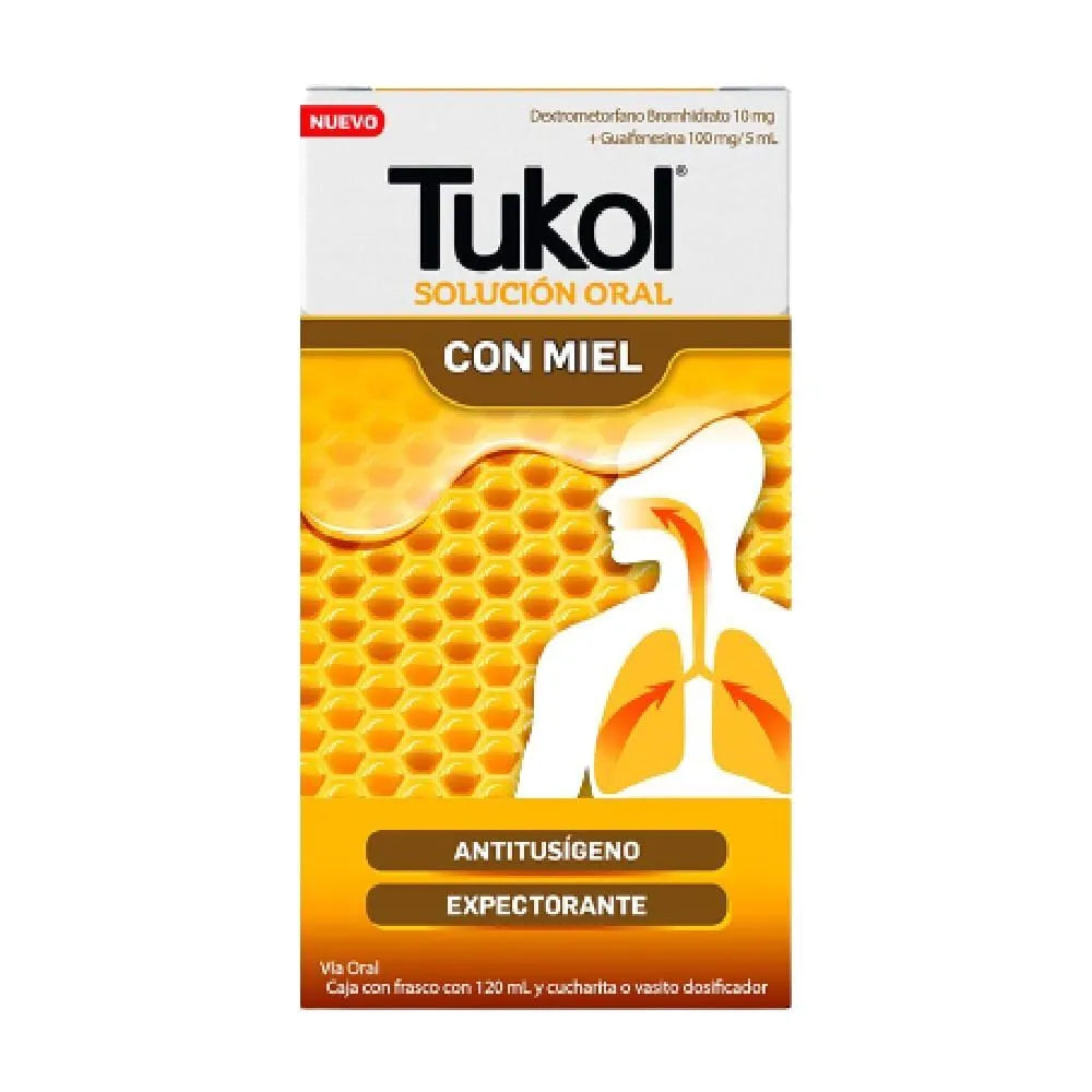 Tukol con Miel 10 mg + 100 mg Solución Oral